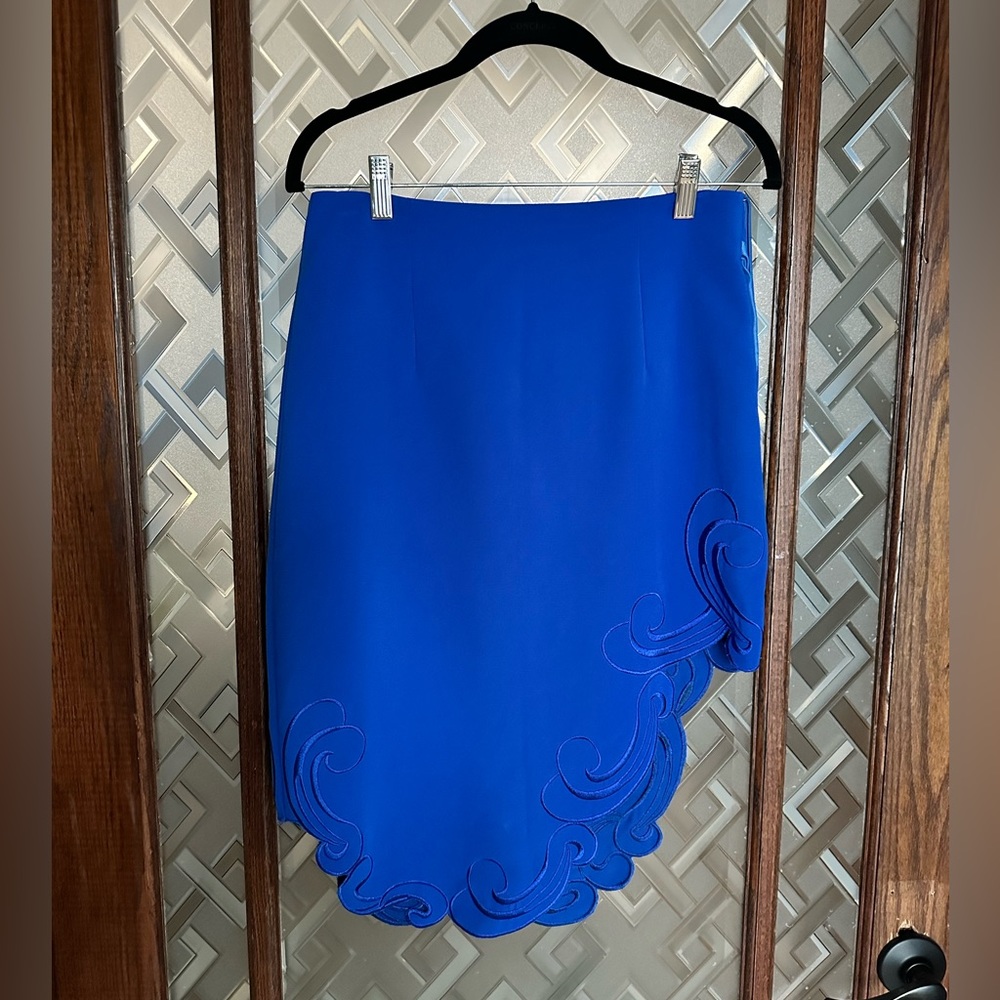 Forever 21 Cobalt Blue Asymmetrical skirt. Size M
